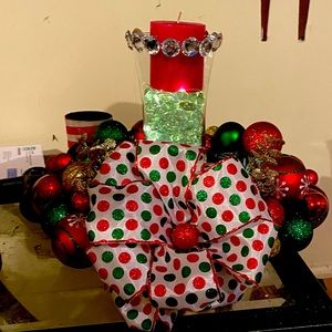 Handmade Christmas centerpieces